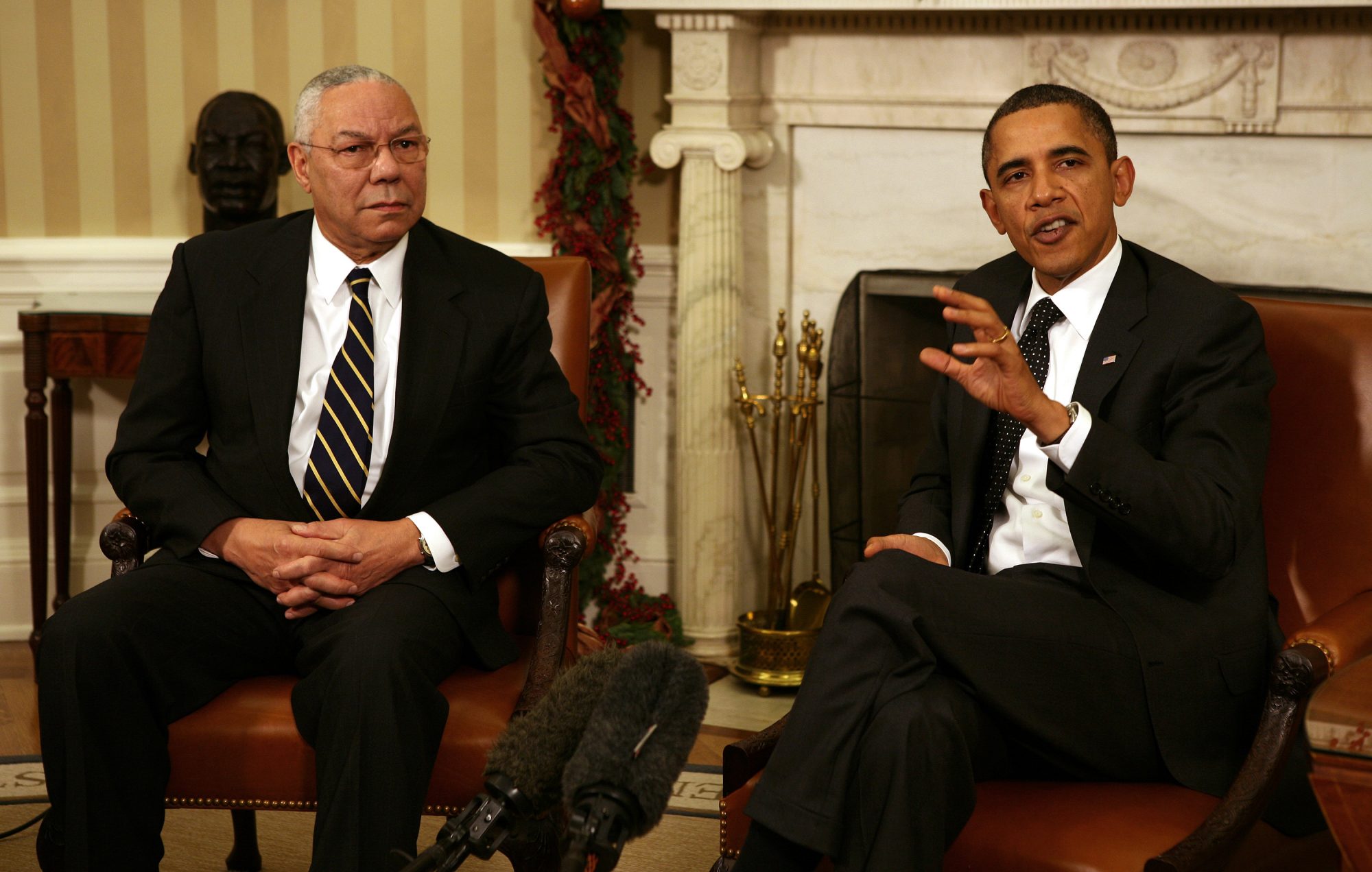 Barack Obama and General Colin Powell