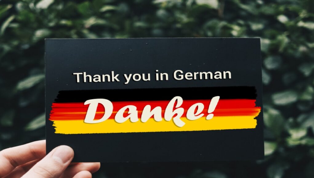 Thank you in German
